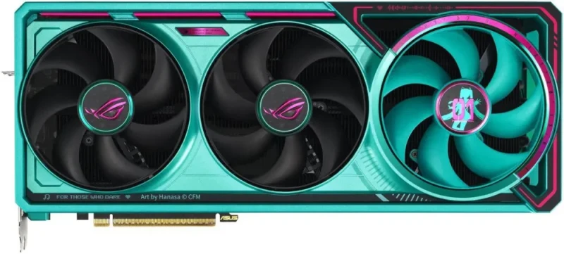 ASUS ROG Astral GeForce RTX 5080 16GB GDDR7 OC HATSUNE MIKU EDITION PCI Express 5.0 x16 Graphics Card ROG-ASTRAL-RTX5080-O16G-MIKU-W - Featured Image