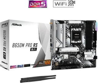 ASRock B650M Pro RS WiFi AM5 AMD B650 Micro ATX Motherboard