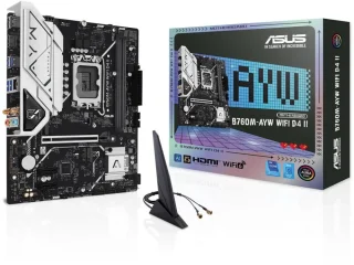 ASUS B760M-AYW WIFI D4 II LGA 1700 Intel B760 Micro ATX Motherboard