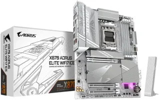 GIGABYTE X870 AORUS ELITE WIFI7 ICE AM5 LGA 1718, ATX, DDR5, 4x M.2, PCIe 5.0, USB4, Wi-Fi 7, 2.5GbE LAN, EZ-Latch, 5-Year Warranty