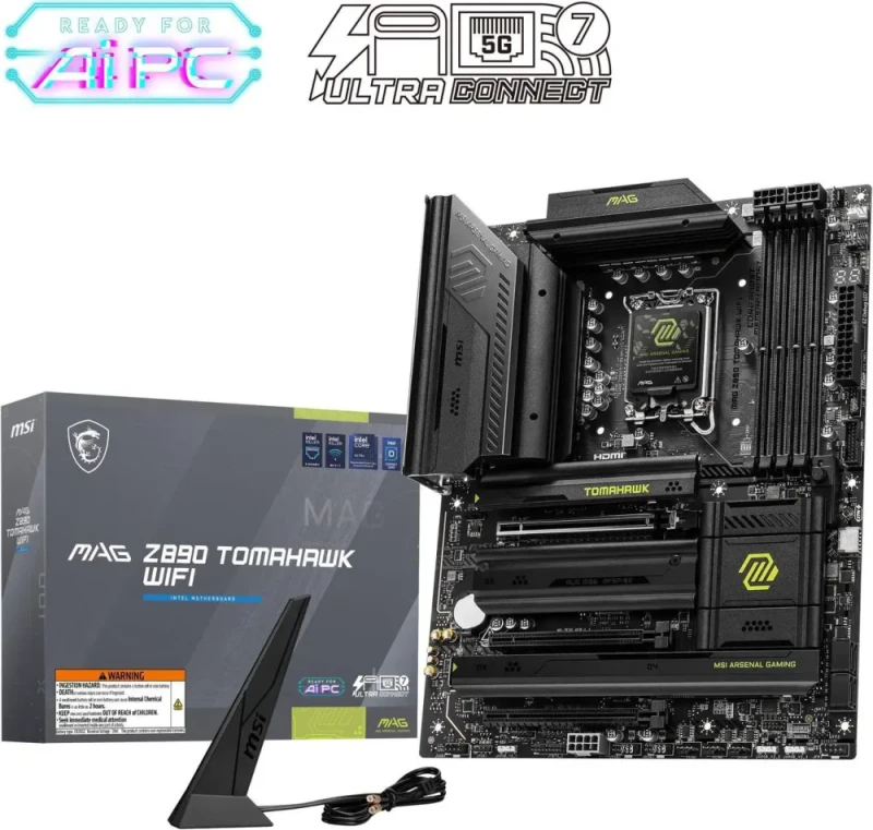 MSI MAG Z890 TOMAHAWK WIFI LGA 1851 Intel Z890 ATX Motherboard - Featured Image