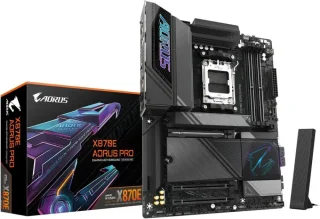 GIGABYTE X870E AORUS PRO AM5 LGA 1718, ATX, DDR5, 4x M.2, PCIe 5.0, USB4, Wi-Fi 7, 2.5GbE LAN, EZ-Latch, 5-Year Warranty