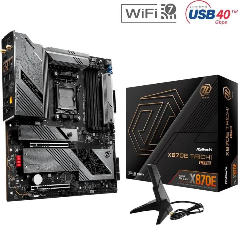ASRock X870E Taichi Lite AM5 AMD X870E Extended ATX Motherboard - Featured Image
