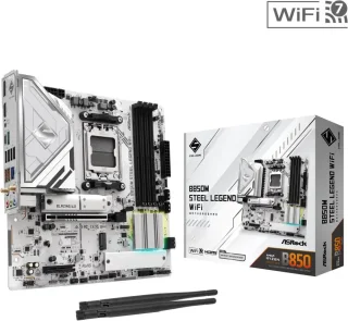ASRock B850M STEEL LEGEND WIFI AM5 AMD B850 Micro ATX Motherboard