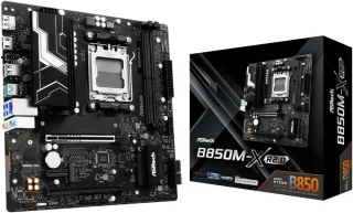 ASRock B850M-X R2.0 AM5 Micro-ATX Motherboard: AMD Ryzen 9000/8000/7000 Ready | DDR5 8200+ OC | PCIe 5.0 M.2 | 2.5G LAN | USB 3.2 Type-C | HDMI/DP