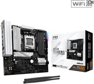 ASRock B650M Pro x3D RS WiFi AM5 AMD B650 SATA 6Gb/s Micro ATX Motherboard