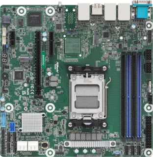 AsRock Rack B650D4U Micro-ATX Server Motherboard Single Socket AMD EPYC™ 4005/4004 and AMD Ryzen™ 9000/8000/7000 series Processors (LGA 1718) B650E PCIe 5.0 Dual 1G Lan
