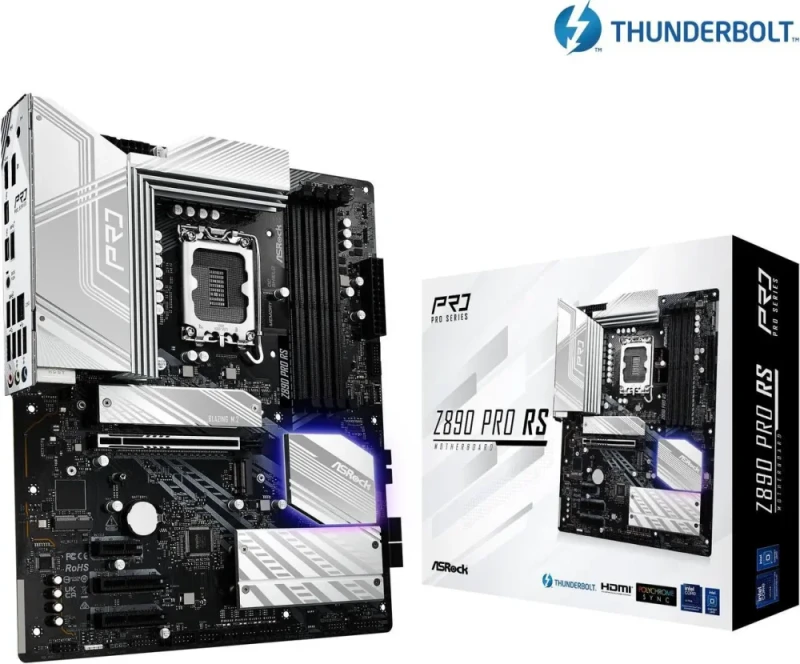 ASRock Z890 Pro RS LGA 1851 Intel Z890 ATX Motherboard - Featured Image