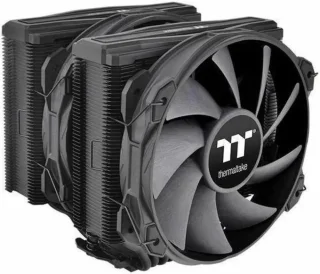 Thermaltake TOUGHAIR 710 Black Edition 250W TDP CPU Cooler, Intel LGA 1700/1200, AMD AM5/AM4, Dual-Tower Dual Fan Design, Copper base with 7 heat pipes, CL-P117-CA14BL-A