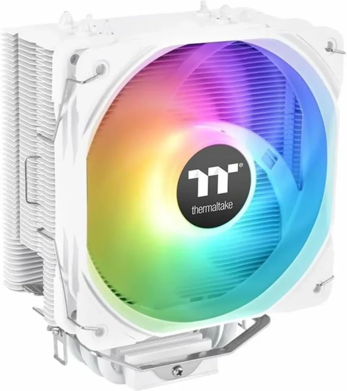 Thermaltake UX200 SE White 5V Motherboard ARGB Sync 16.8 Million Colors 15 Addressable LED Intel/AM5/AMD (LGA 1700) Universal Socket Hydraulic Bearing 170W CPU Cooler CL-P116-AL12SW-A - Featured Image