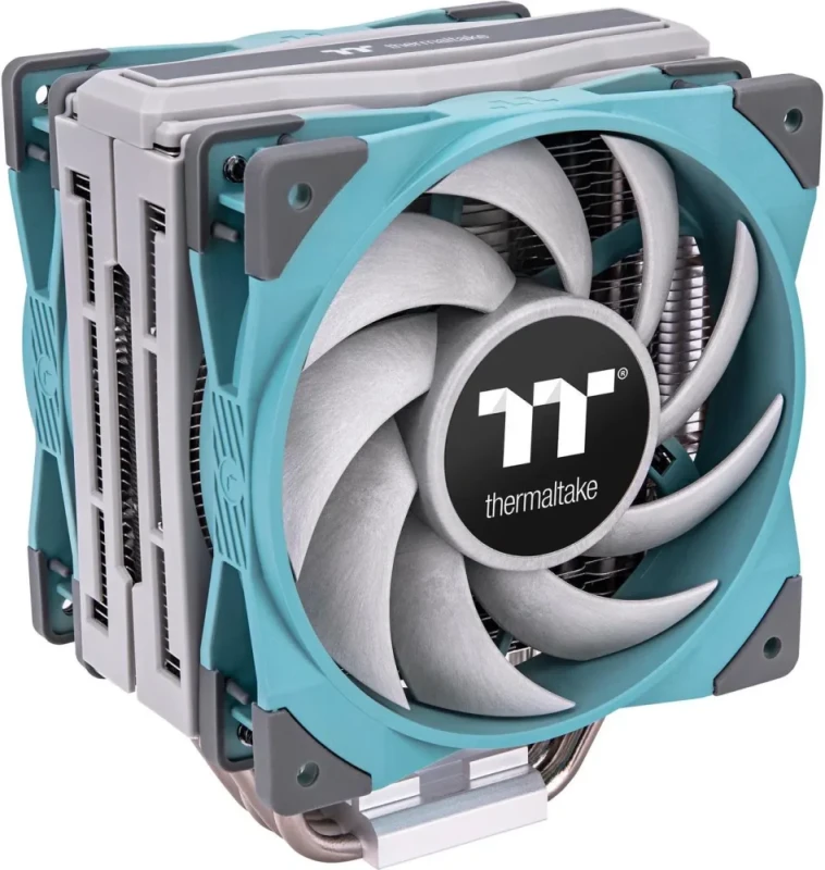 Thermaltake TOUGHAIR 510 180W TDP Turquoise Edition CPU Cooler, Dual 120mm 2000RPM High Static Pressure PWM Fan with High Performance Copper Heat Pipes CL-P075-AL12TQ-A - Featured Image