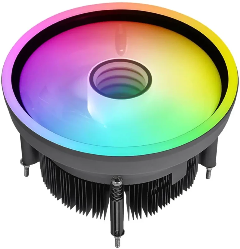 Thermaltake UX150-L ARGB CPU Cooler; Copper Base/Aluminum Fins; 130mm PWM Fan; 500~2400 RPM; LGA 1851/1700/1200/1156/1155/1151/1150; Infinity Mirror; 130W TDP; Black; CL-P147-CA13SW-A - Featured Image