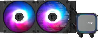 MSI MAG Coreliquid A13 240 Black - AIO ARGB Liquid Cooling - 240mm Radiator - Dual 120mm ARGB PWM Fans - EZ Connect - LGA 1700/1851/AM5/AM4 Compatible