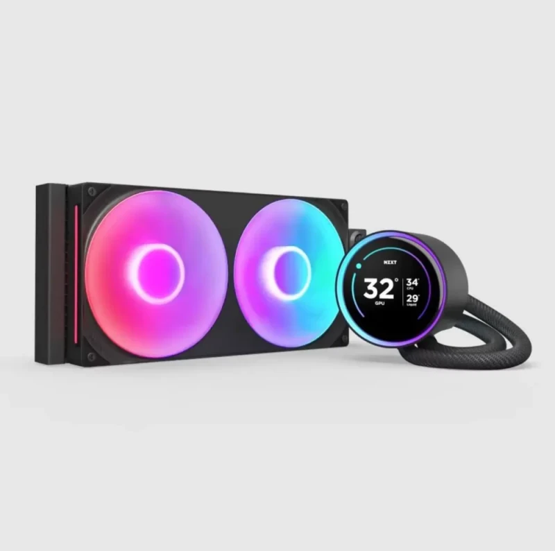 KRAKEN ELITE RGB 280 BLACK AIO LIQUID COOLER WITH IPS LCD & STATIC PRESSURE FANS Intel Socket LGA 1851, 1700 & 1200/115X AMD Socket AM5, AM4 - Featured Image