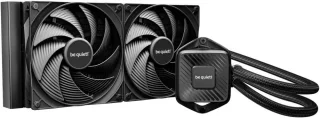 bequiet! PURE LOOP 3 280mm Black CPU liquid cooler for heavily overclocked systems, 2x Pure Wings 3 PWM high-speed fans, Daisy chained PWM fans, PWM pump features 6-pole motor with 3 phases BW028