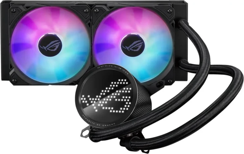 ASUS ROG RYUO III 240 ARGB AIO Liquid CPU Cooler 240mm Radiator, Asetek 8th gen pump solution, Anime Matrix LED Display and ROG AF 12S ARGB fan,Intel LGA 1851/1700/1200 & AMD AM5/AM4 Compatible - Featured Image