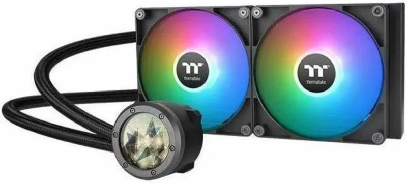 Thermaltake TH280 V2 Ultra ARGB Sync/AlO Liquid Cooler/ARGB Fan 140*2/PWM 500~1800rpm/Water Block 2.1" LCD/Black, CL-W385-PL14SW-A - Featured Image