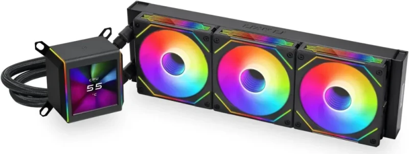 LIAN LI Galahad II LCD SL-INF 360 Black Liquid Cooler, Intel LGA 1851, 1700, 1200 & AMD AM5, AM4 Comatible - GA2ALCD36INB - Featured Image