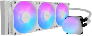 COOLER MASTER 360 Elite Liquid White AIO CPU Liquid Cooler, R9|Ultra 7, Ceramic Bearing Pump, Translucent a RGB Cover, 360 Radiator, PWM Fans, Ryzen AM5|4, LGA 1851|1700 Platform (ELW-D36M-A21DA-RW)