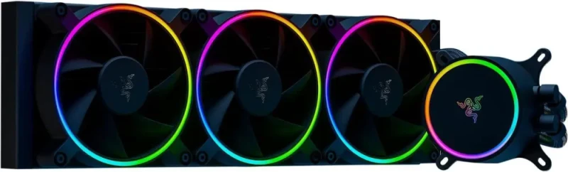 Razer Hanbo Chroma RGB AIO Liquid Cooler 360MM (aRGB Pump Cap), Intel LGA 1851/1700/1200 & AMD AM4 & AM5 Compatible - Featured Image