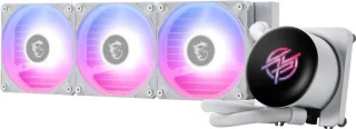 MSI MPG CORELIQUID P13 360 White - AIO ARGB CPU Liquid Cooler - 360mm Radiator - IPS 2.1" LCD Screen - Triple 120mm ARGB PWM Fans - Uni Bracket - LGA 1851 / AM5 Ready