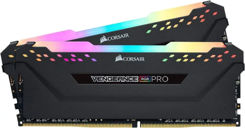 CORSAIR Vengeance RGB Pro 32GB (2 x 16GB) 288-Pin PC RAM DDR4 3200 (PC4 25600) Desktop Memory Model CMW32GX4M2E3200C16 - Featured Image