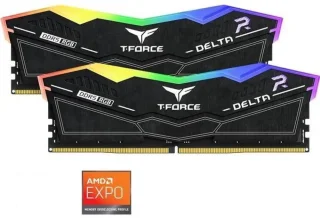 Team T-Force Delta RGB 32GB (2 x 16GB) 288-Pin PC RAM DDR5 6000 (PC5 48000) Desktop Memory Model FF3D532G6000HC28ADC01