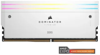 CORSAIR Dominator Titanium 64GB (2 x 32GB) DDR5 6000 (PC5 48000) Desktop Memory Model CMP64GX5M2B6000Z30W