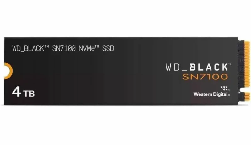 WD_BLACK SN7100 M.2 2280 4TB PCI-Express 4.0 x4 TLC 3D NAND Internal Solid State Drive (SSD) WDS400T4X0E - Featured Image