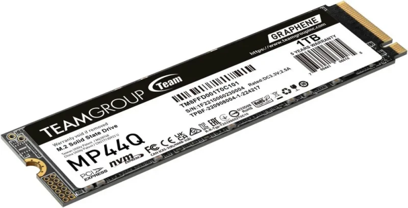 TEAMGROUP MP44Q 1TB PCIe Gen4 x4 M.2 2280 SSD Laptop & Desktop & NUC & NAS compatible, Speed up to 7400MB/s (TM8FFD001T0C101) - Featured Image