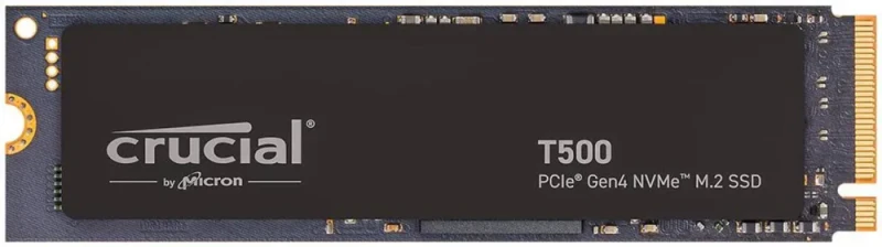 Crucial T500 2TB Gen4 NVMe M.2 Internal Gaming SSD, Up to 7400MB/s, laptop & desktop Compatible + 1mo Adobe CC All Apps - CT2000T500SSD8 - Featured Image