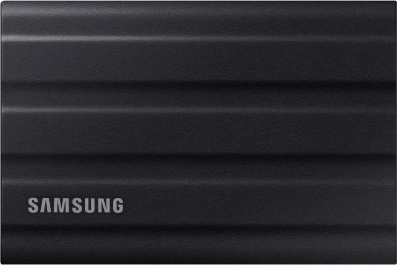 SAMSUNG T7 Shield 2TB, Portable SSD, up-to 1050MB/s, USB 3.2 Gen2, Rugged,IP65 Water & Dust Resistant, for Photographers, Content Creators and Gaming, Extenal Solid State Drive (MU-PE2T0S/AM), Black - Featured Image