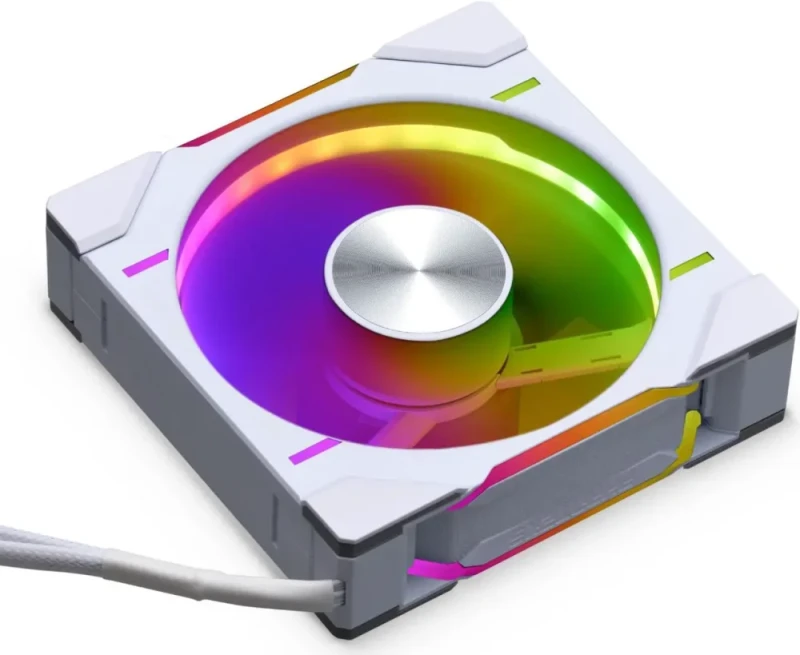 Phanteks D30-120 DRGB PWM FAN, Premium D-RGB Performance Fan, ARGB/DRGB lighting, Daisy-chain Fan Linking system, White - Featured Image