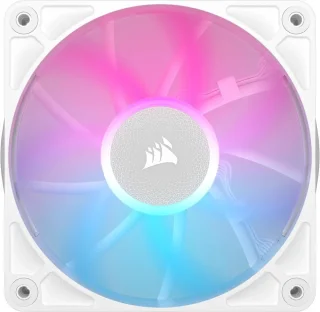 CORSAIR iCUE Link RX120 RGB 120mm PWM Fan - Magnetic Dome Bearing - Single Fan - White