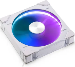 Phanteks D30-140 DRGB PWM FAN, Reverse Airflow Model, Premium D-RGB Performance Fan, ARGB/DRGB lighting, Daisy-chain Fan Linking system, White