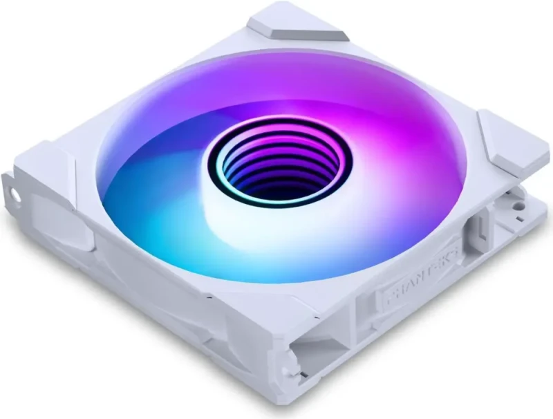 Phanteks M25-120 Gen2 Reversed Blade, 120mm ARGB High Performance Cooling Fans, Daisy-chain Unified Fan Frame, Infinity Mirror hub, single cable connection, White - Featured Image