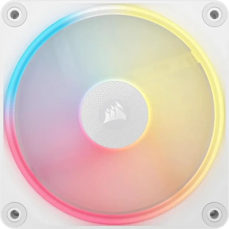 CORSAIR iCUE LINK LX120-R RGB 120mm PWM Reverse Fan Expansion - White - Reverse Fan  Blade - Dual Light Loops – Requires iCUE LINK System Hub (Sold Separately) - Featured Image
