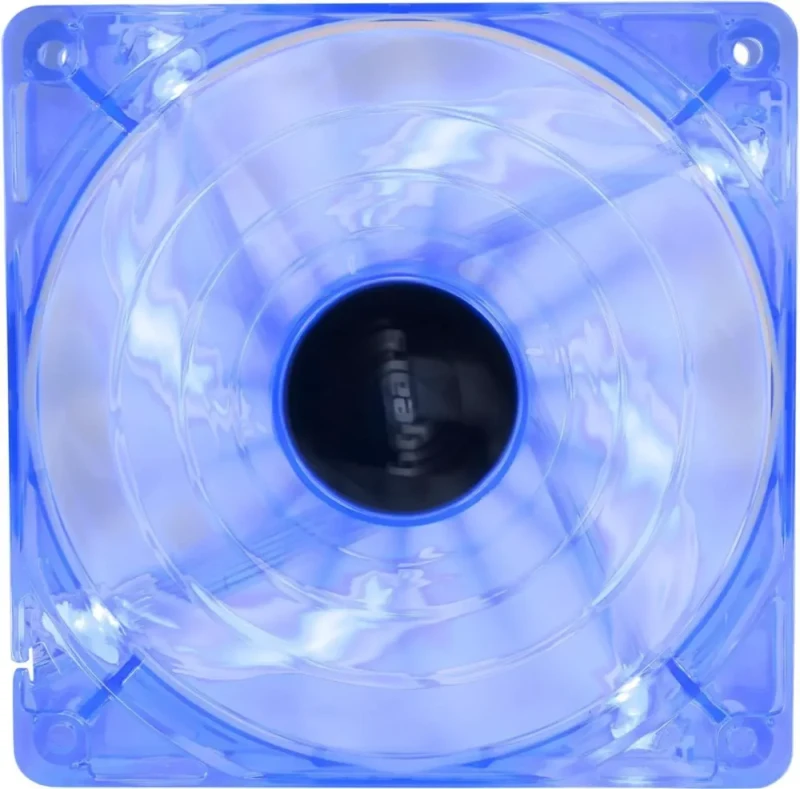 Bgears b-PWM 120 Translucent Blue with Blue LEDs, 15 Blades 2 Ball Bearing PWM fan with 500 to 2000 RPM, 110 CFM, 37.3dBA - Featured Image