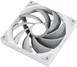 TRYX ROTA PRO 120 White 120mm Case Fan 4-Pin PWM LCP Material FDB Case Fan 2250RPM with 81.32CFM Airflow High-Performance Quiet PC Case Fan