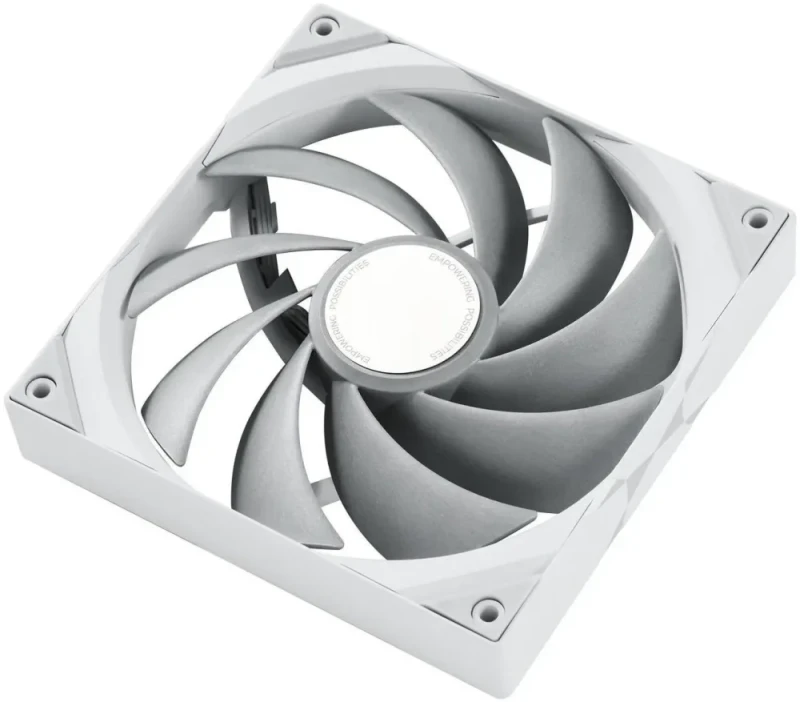 TRYX ROTA PRO 120 White 120mm Case Fan 4-Pin PWM LCP Material FDB Case Fan 2250RPM with 81.32CFM Airflow High-Performance Quiet PC Case Fan - Featured Image