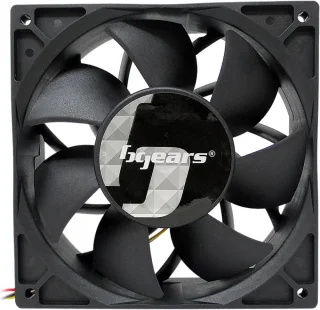 Bgears b-Blaster 24V 140x38mm 2 ball bearing High Speed 5200 RPM High Airflow 308 CFM 3pin 3wire PWM 24VDC fan.