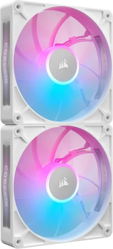 CORSAIR iCUE LINK RX140 MAX RGB 140mm PWM Thick Fans - Starter Kit – White – High Static  Pressure Fan – Up to 1,600 RPM – 30mm Thickness – iCUE LINK System Hub Included - Featured Image