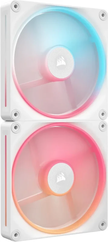 CORSAIR iCUE LINK LX140-R RGB 140mm PWM Reverse Fans Starter Kit - White - Reverse Fan Blade - Dual Light Loops - Easy iCUE LINK Connectivity - Magnetic Dome Bearing - Featured Image
