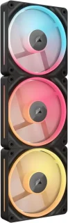 CORSAIR iCUE LINK LX120-R RGB 120mm PWM Reverse Fans Starter Kit – Reverse Fan Blade -  Dual Light Loops - Easy iCUE LINK Connectivity - Magnetic Dome Bearing