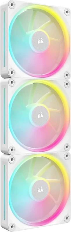 CORSAIR LX RGB Series, iCUE LINK LX120 RGB White, 120mm Fan, Triple Pack - Featured Image