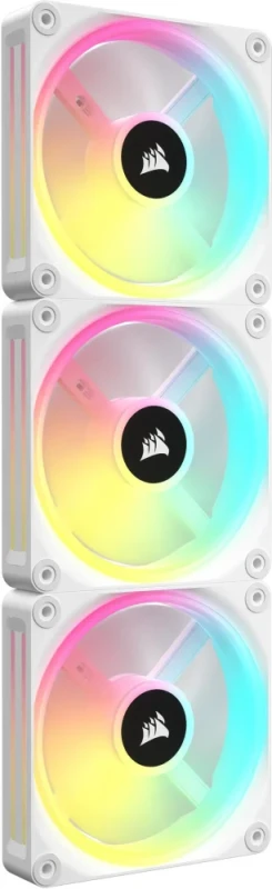 CORSAIR QX RGB Series, iCUE LINK QX120 RGB WHITE, 120mm Magnetic Dome RGB Fan, Starter  Kit - Featured Image