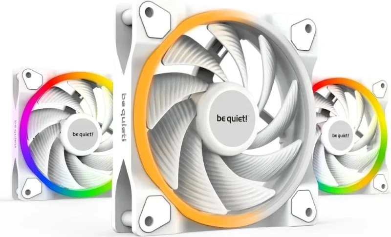 be quiet! LIGHT WINGS WHITE 120mm PWM TRIPLE PACK - Featured Image