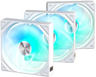TRYX ROTA SL ARGB White 120mm Case Fan 3in1 Contact Connection with Magnetic Cable Gen2 ARGB Light Quiet PC Case Fan