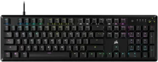 CORSAIR K70 CORE RGB Mechanical Gaming Keyboard - CORSAIR Red Linear Switches - Sound Dampening - Rotary Dial - Aluminum Top Plate - Onboard Storage - Black