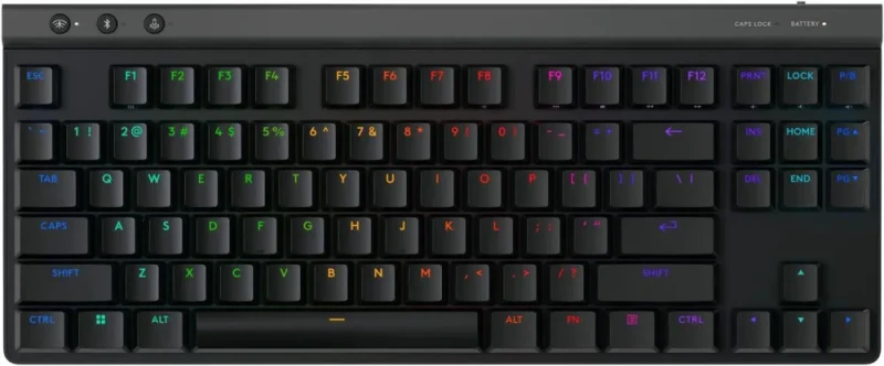 Logitech G515 LIGHTSPEED TKL Low Profile Wireless Gaming Keyboard - GL Red Linear Switches, LIGHTSYNC RGB, Thin Tenkeyless Design, PBT Keycaps - Black - Featured Image